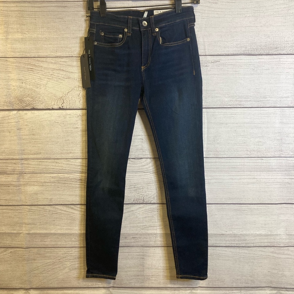 Rag and Bone Cate Midrise Ankle Skinny Jeans in Carmen Size 24